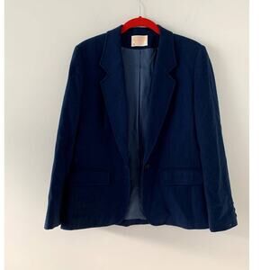 Vintage Pendleton made in USA 100% Wool Navy Blazer Size 3